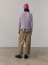 Mens Jagger Cashmere Knitted Sweater Stone Rose | Begg x Co