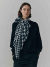 Wispy Darnock Lightweight Cashmere Scarf Navy White | Begg x Co