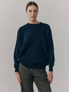 Womens Joy Slouch Cashmere Knitted Sweater Navy | Begg x Co