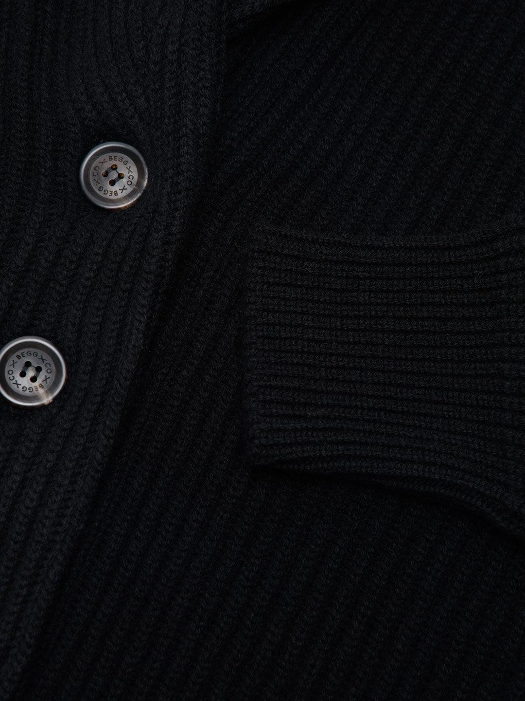 BeggxCo Yacht Rib Cardigan - Navy
