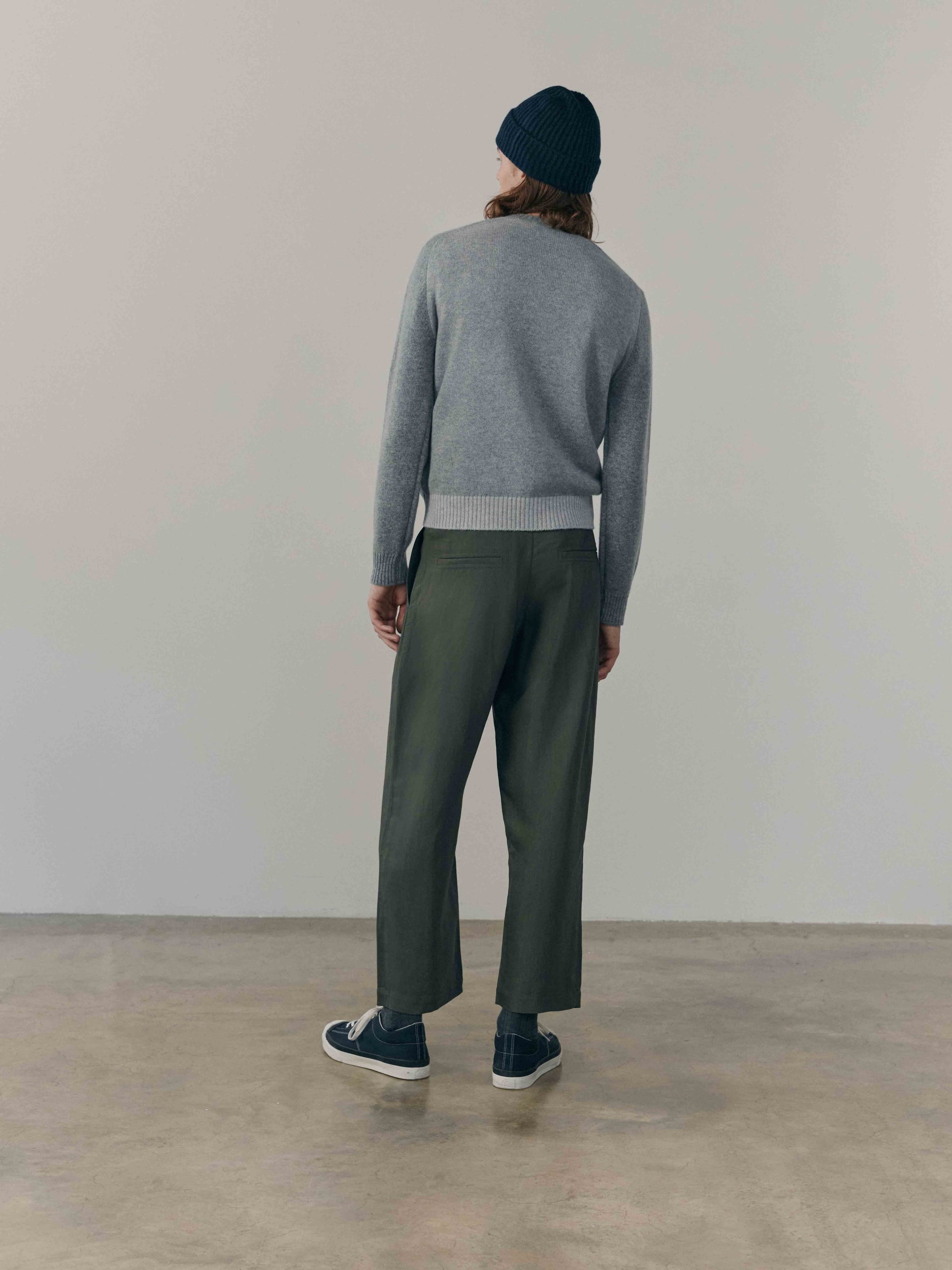 Mens Shadow Cashmere Crewneck Sweater City | Begg x Co