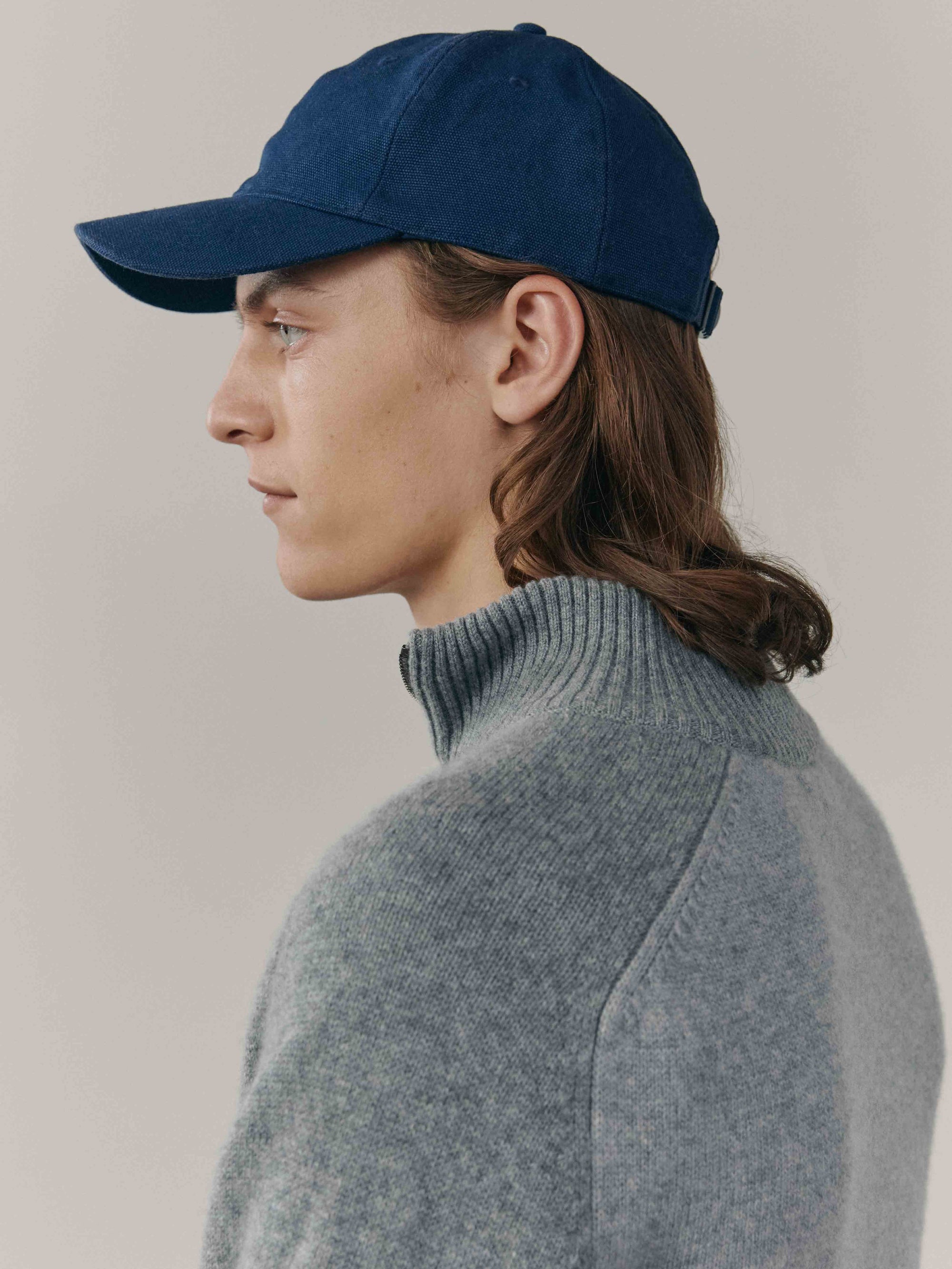Mens Shadow Zip Cashmere Knitted Sweater City | Begg x Co