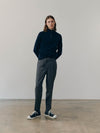 Mens Shadow Zip Cashmere Knitted Sweater Night Sky Navy | Begg x Co