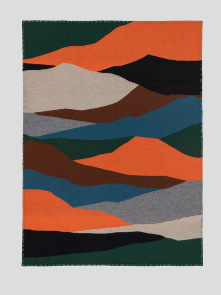 Valatzu Lambswool Cashmere Valley Blanket Rust - Begg x Co