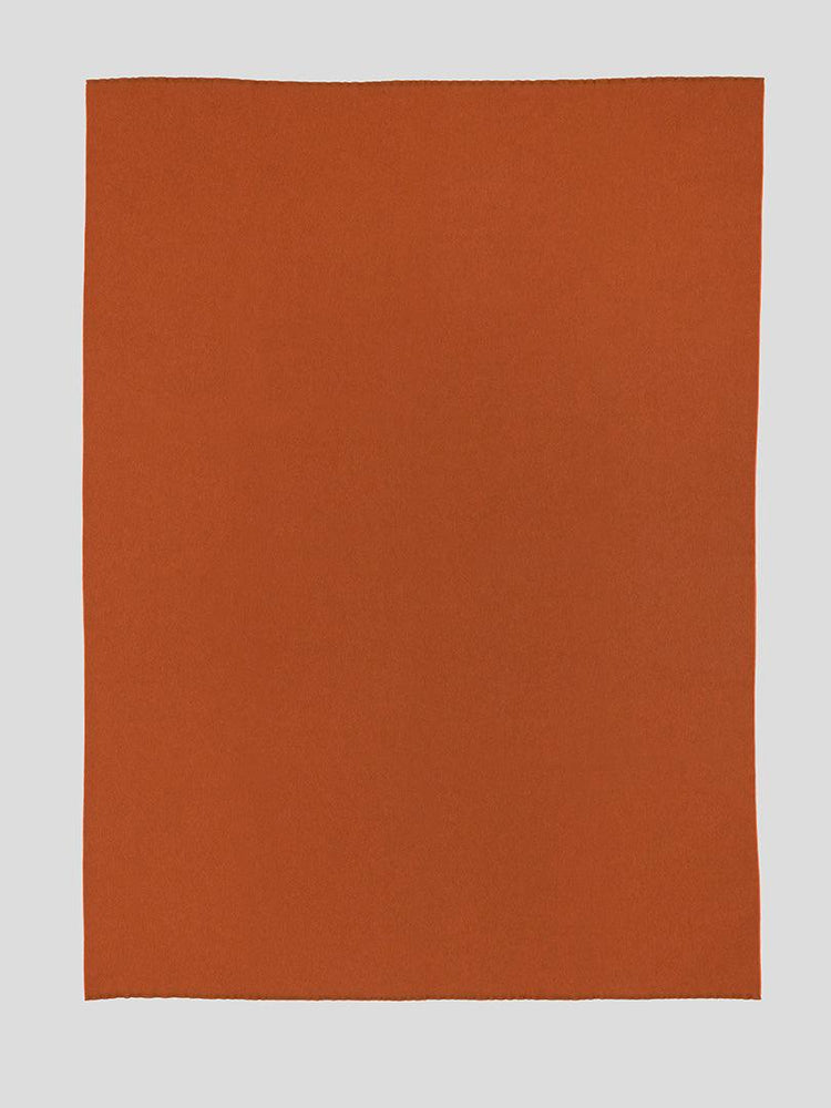 Vale Reversible Lambswool Cashmere Throw Sienna Orange - Begg x Co