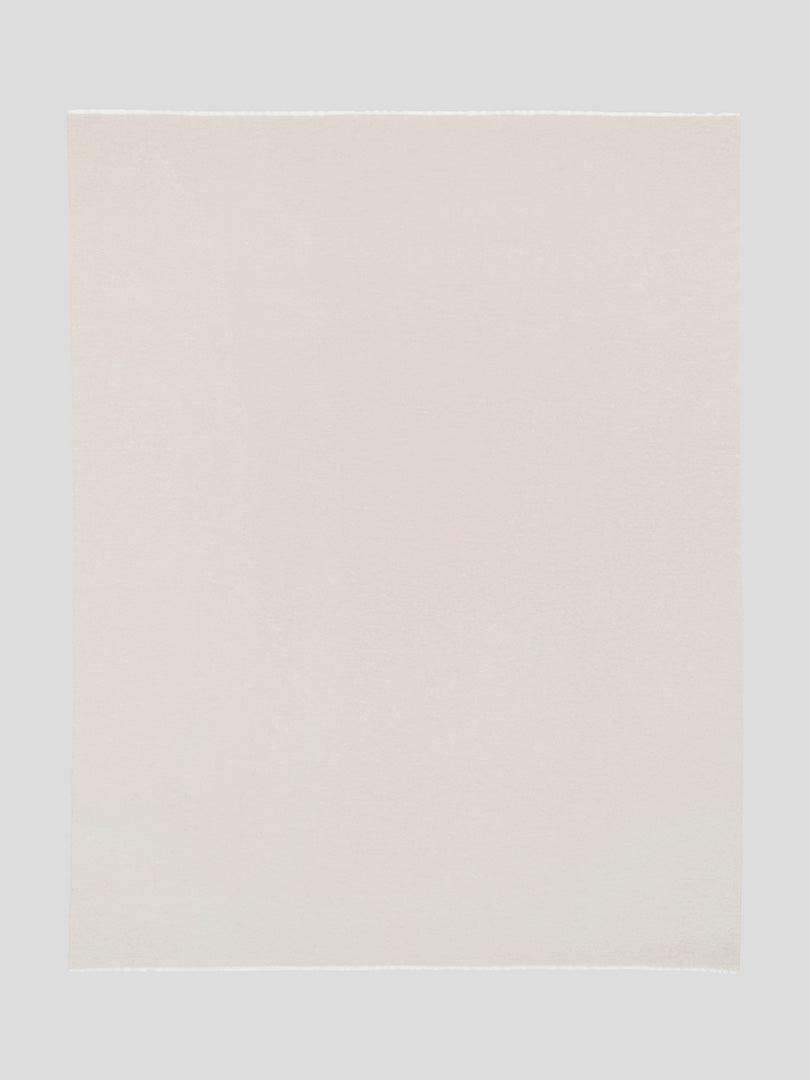 Vale Reversible White Stone Lambswool Cashmere Throw - Begg x Co