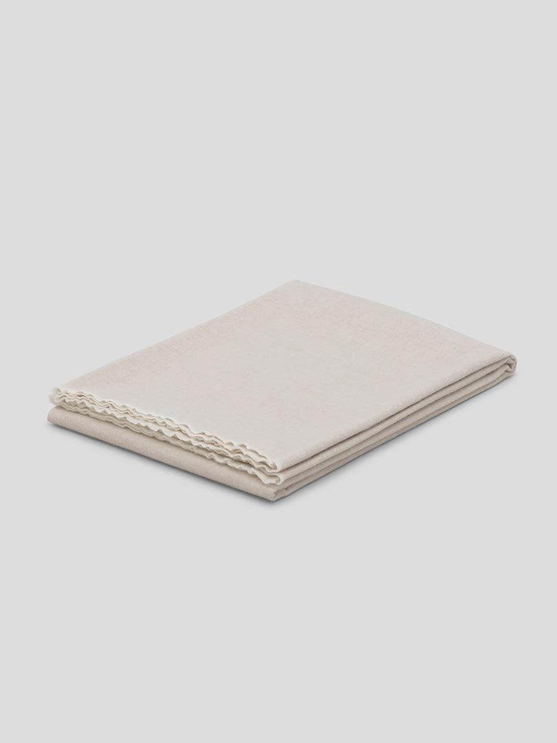 Vale Reversible White Stone Lambswool Cashmere Throw - Begg x Co