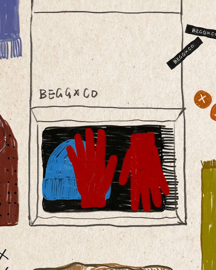 Mens Ash Grey Cashmere Alex Beanie Hat | Begg x Co