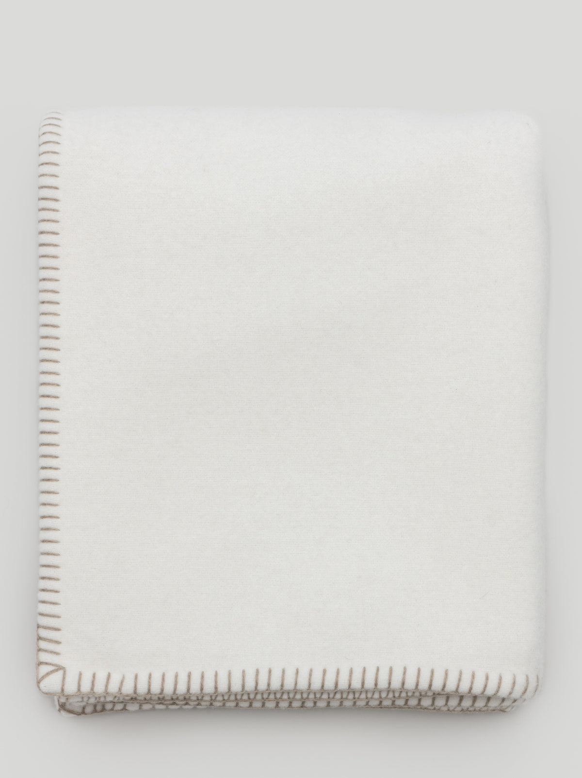Filt Ecru Natural Lambswool Cashmere Throw | Begg x Co