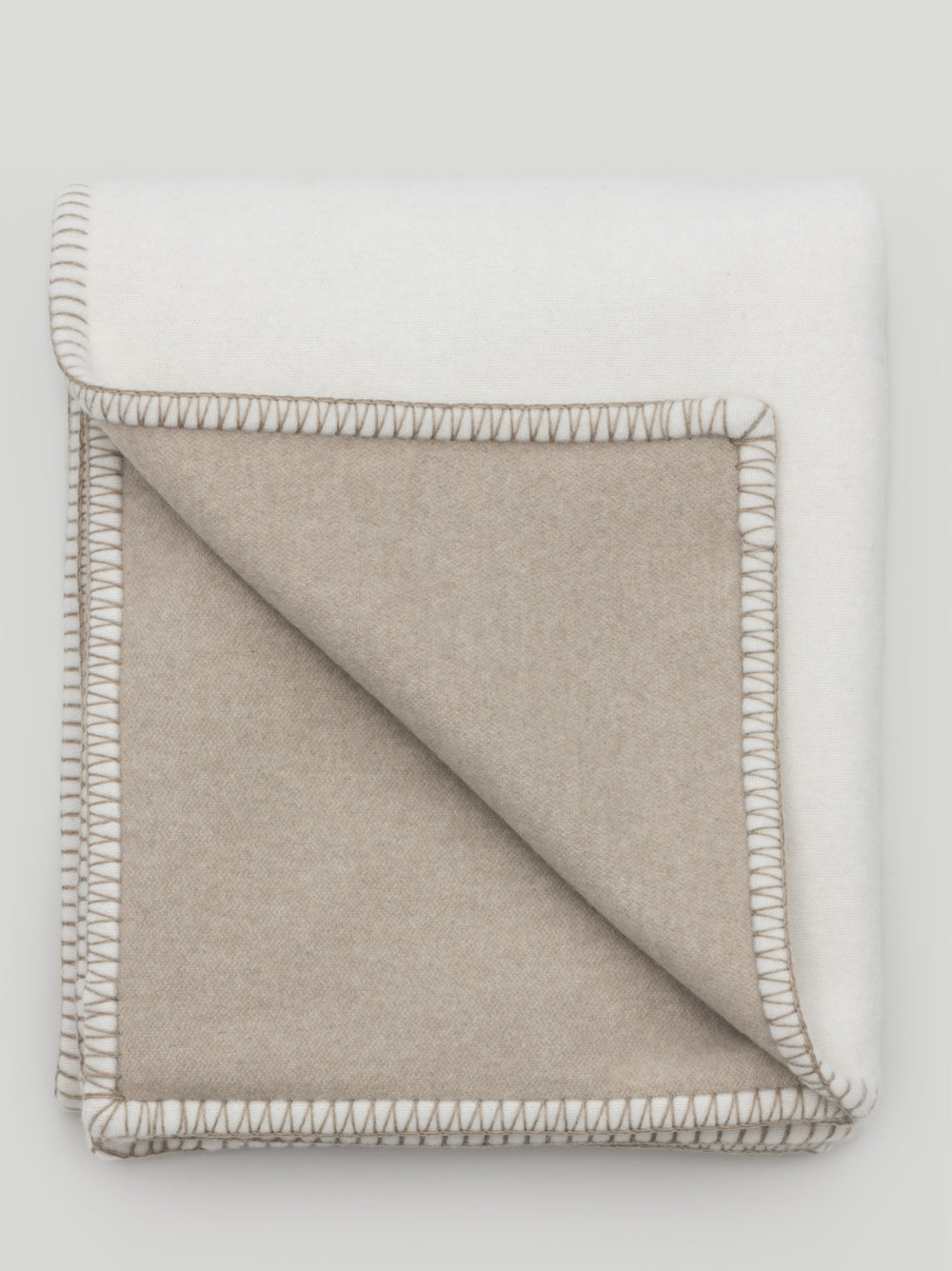 Filt Ecru Natural Lambswool Cashmere Throw | Begg x Co