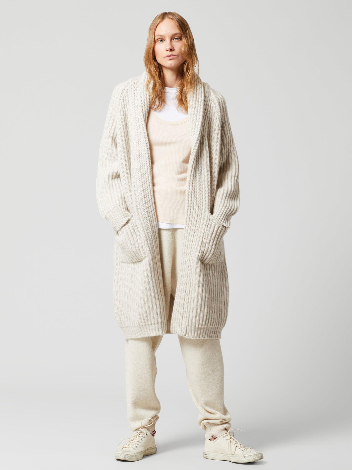 Womens Haus Cashmere Cardigan Alabaster | Begg x Co