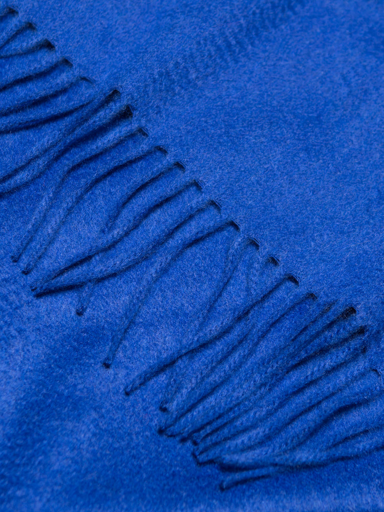 Arran Plain Cashmere Throw Sapphire | Begg x Co