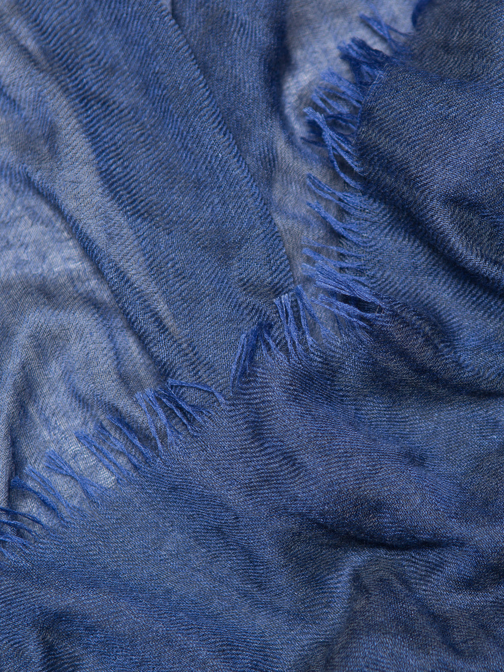 Staffa Womens Cashmere Silk Scarf Electric Denim | Begg x Co