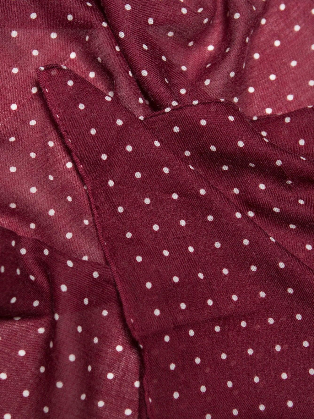 Wispy Hanover Womens Cashmere Square Scarf Burgundy White | Begg x Co
