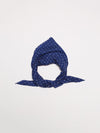 Wispy Hanover Womens Cashmere Square Scarf Indigo White | Begg x Co