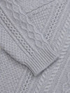 Mens Isla Cashmere Knitted Sweater Feather Grey | Begg x Co