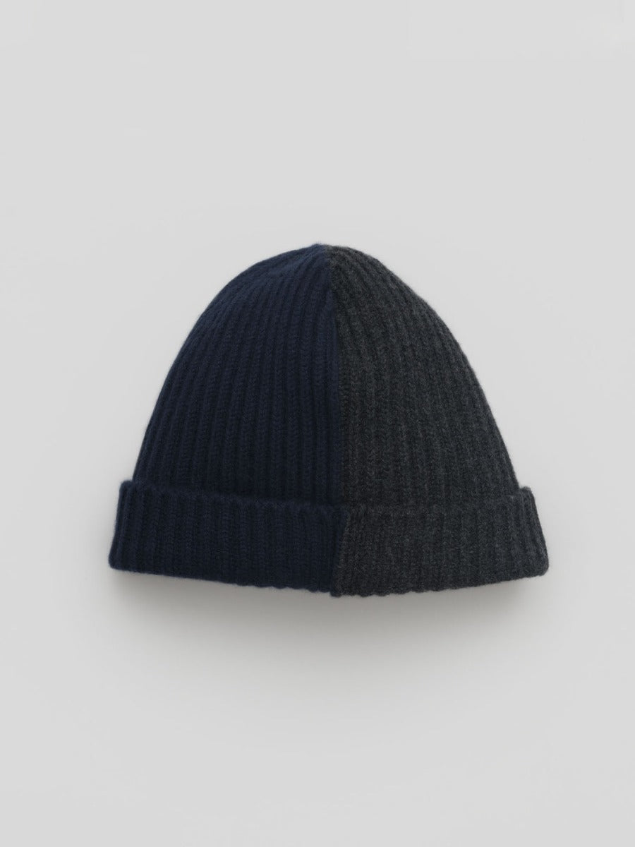 Cashmere Bi-colour Beanie by Begg x Co