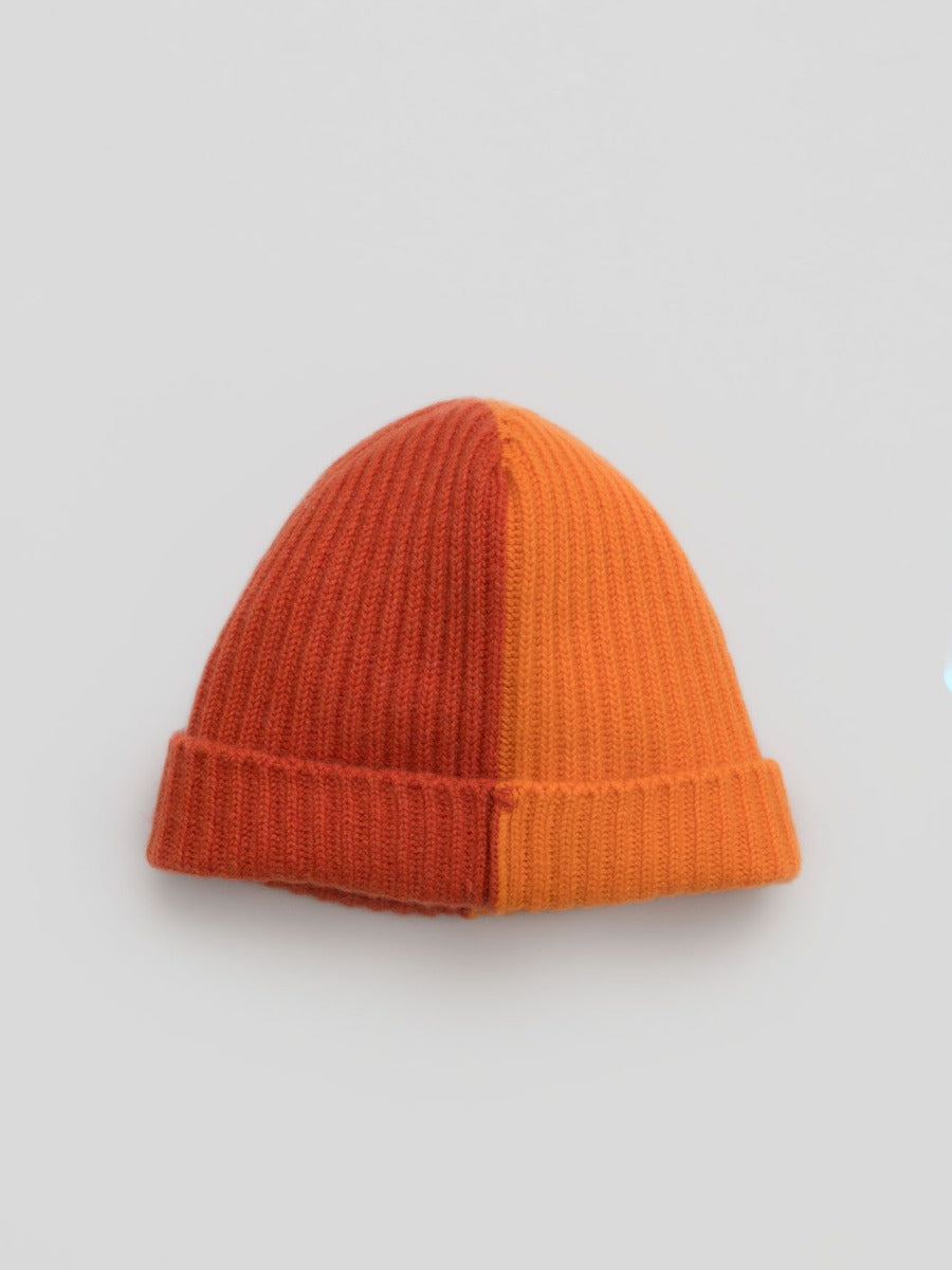 Luxury Cashmere Beanie in Orange | Begg x Co
