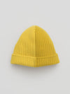 Men's Cashmere Bi-colour Beanie in Yellow by Begg x Co