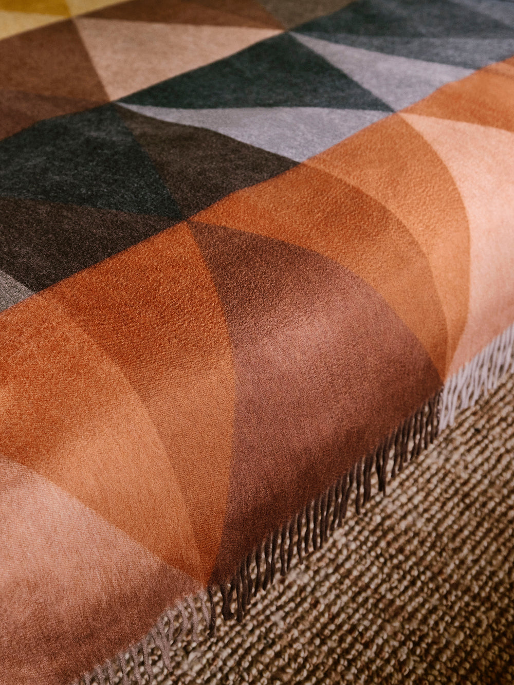 Arran Pyramid Rust Cashmere Throw | Begg x Co