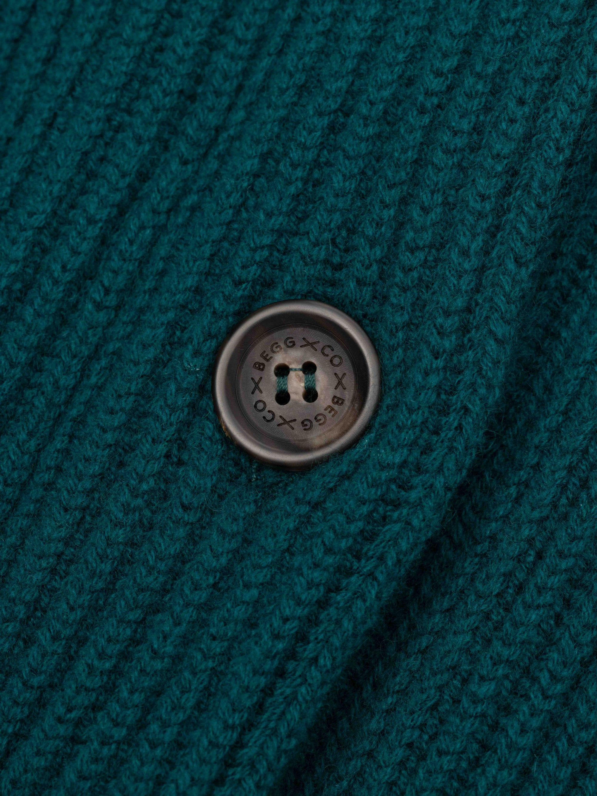 Womens Mini Yacht Cashmere Cardigan Rich Green | Begg x Co