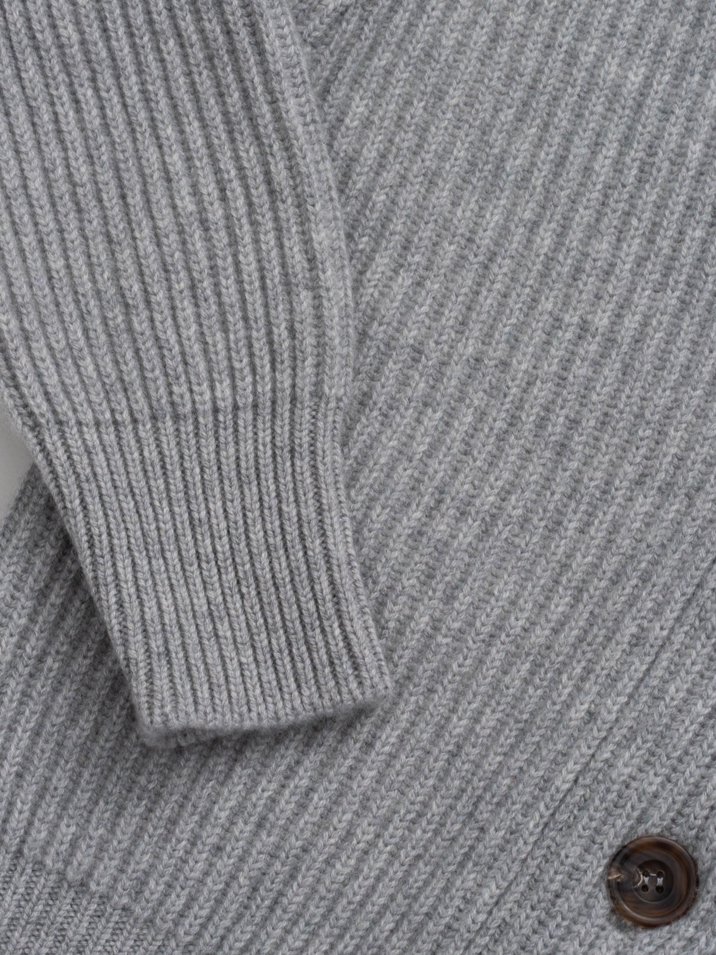 Cardigan tricoté en cachemire pour femme Mini Yacht Gris clair