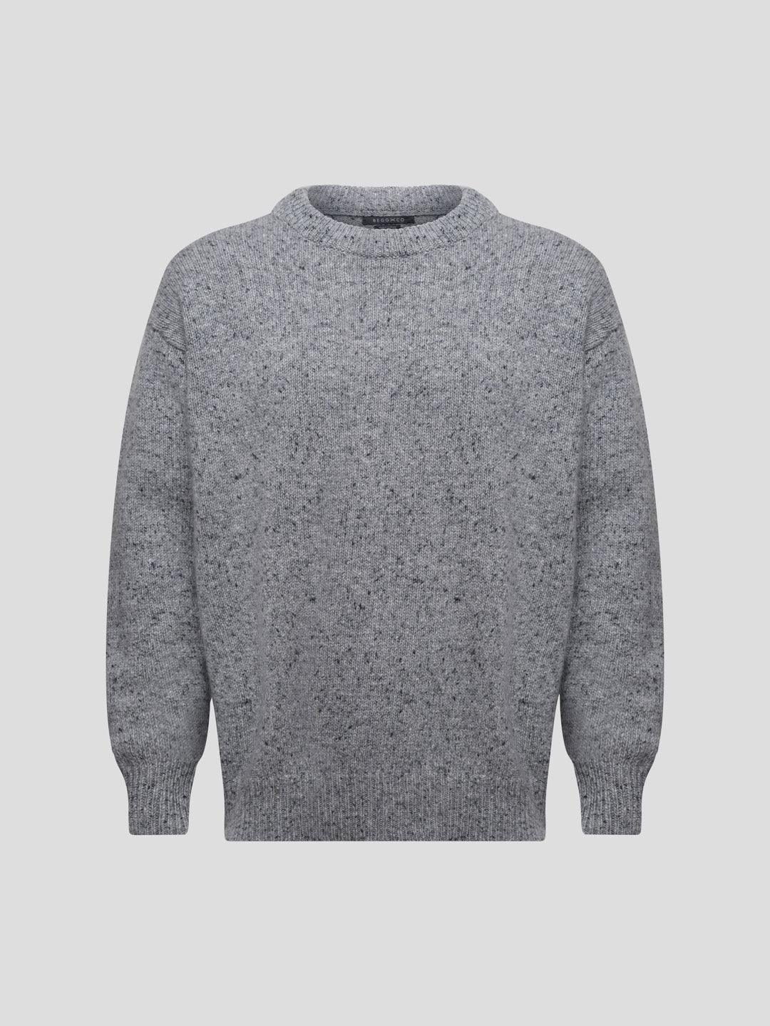 Mens Ricos Cashmere Sweater Grey - Begg x Co