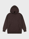 Brown hoodie on a light gray background