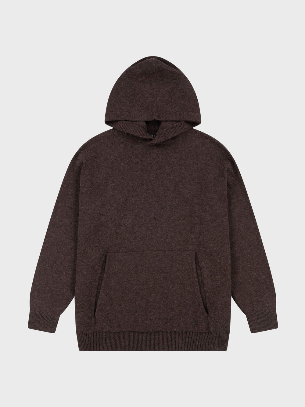 Brown hoodie on a light gray background