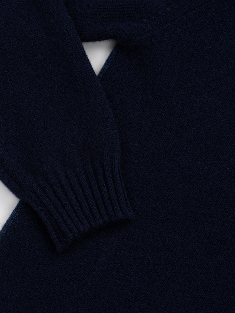 Mens Shadow Cashmere Crewneck Sweater Night Sky | Begg x Co