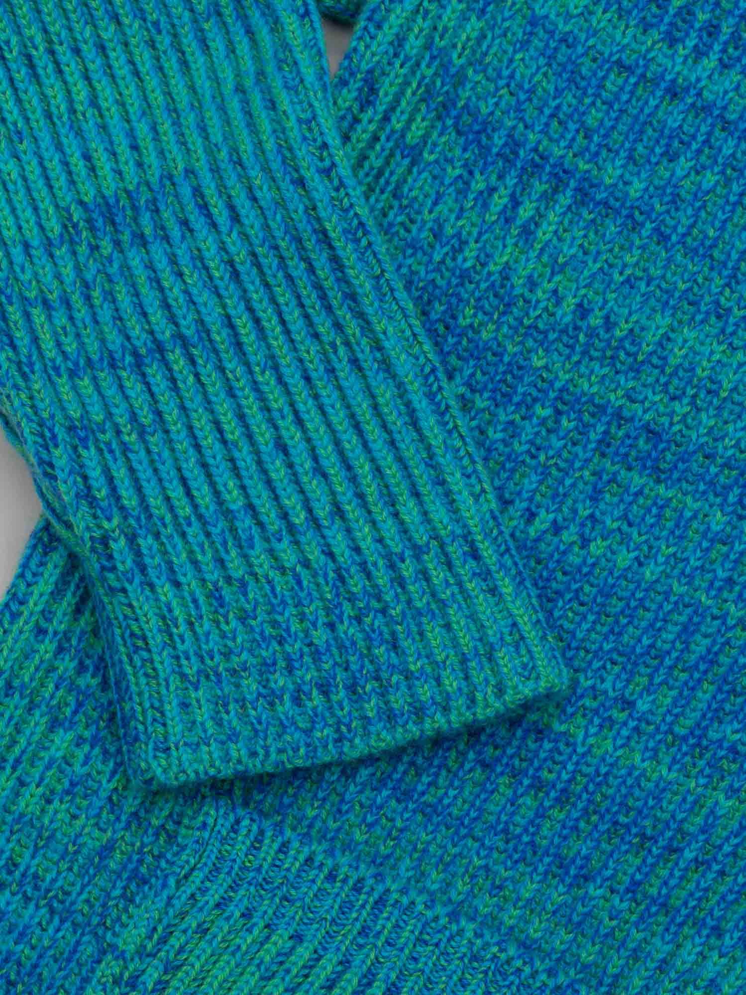 Womens Surfer Knitted Cashmere Cardigan Blue Lagoon - Begg x Co