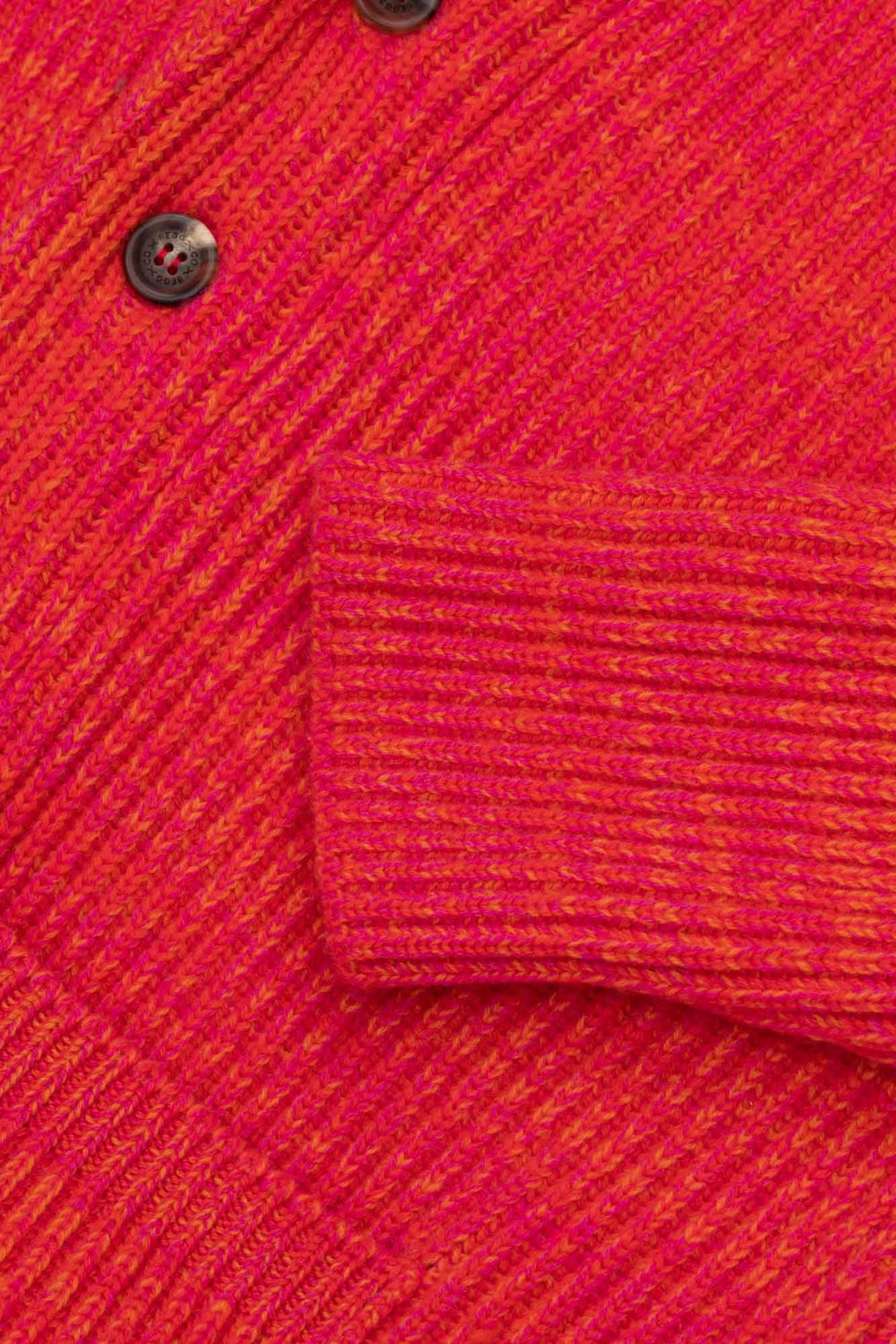 Womens Surfer Knitted Cashmere Cardigan Pink Sunset - Begg x Co