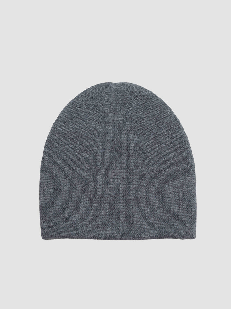 Women's Switch Cashmere Knitted Beanie Feather Grey | Begg x Co