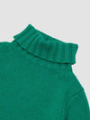Mens Tweedy Cashmere Roll Neck Sweater Rainforest | Begg x Co