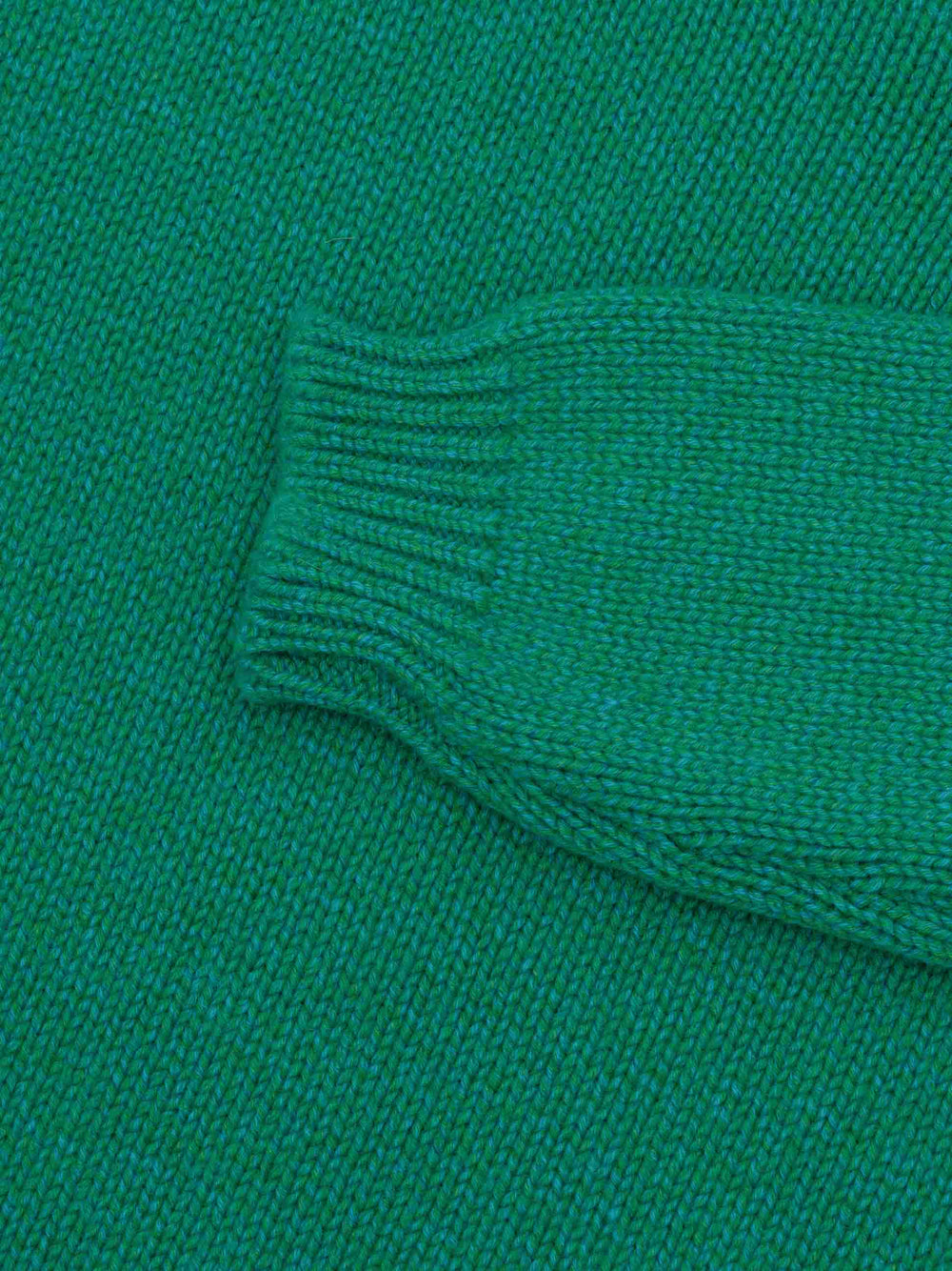 Mens Tweedy Cashmere Roll Neck Sweater Rainforest | Begg x Co