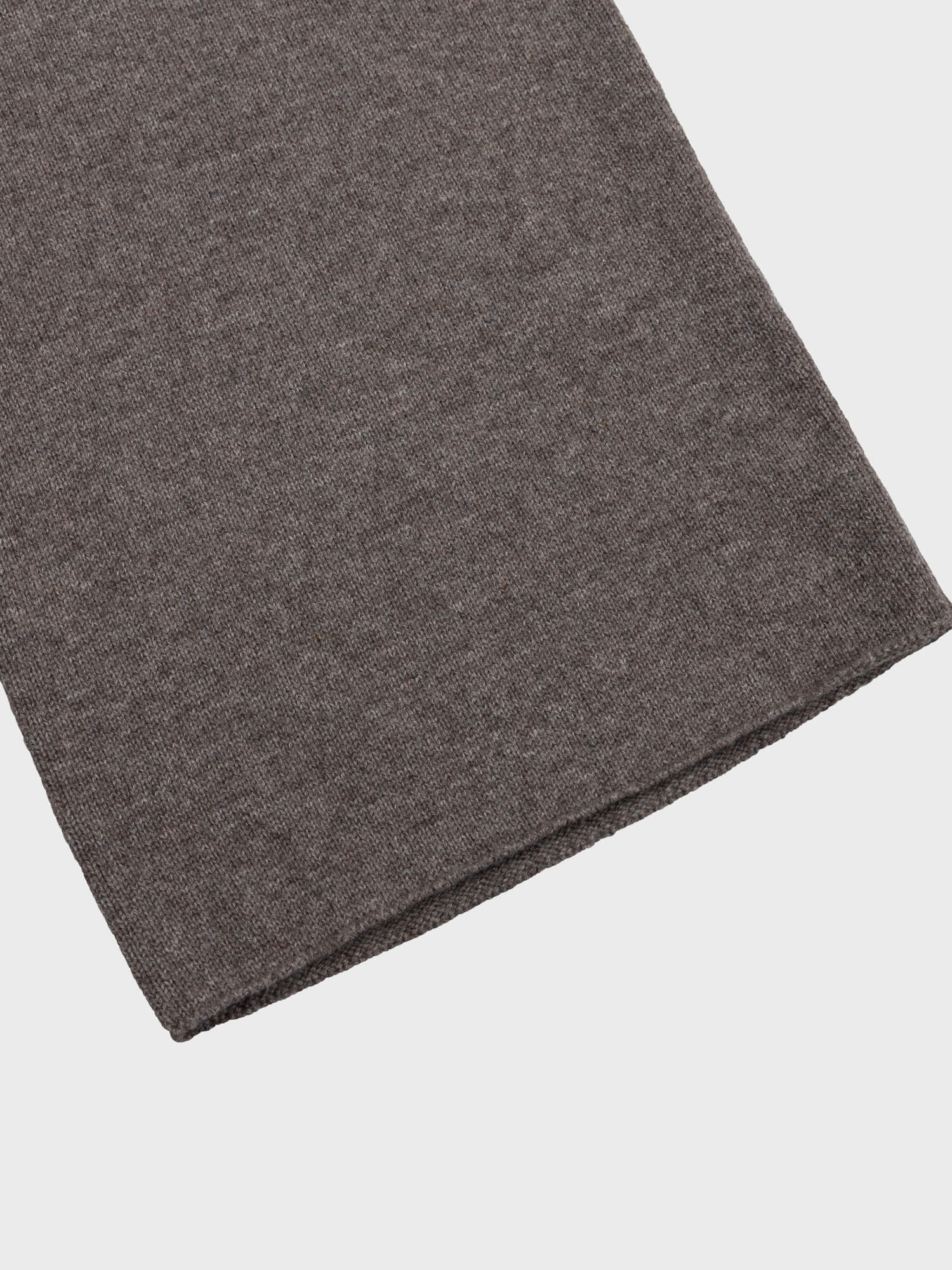 brown cashmere sweatpants on a white background