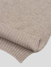 Womens Varikino V-Neck Cashmere Knitted Sweater Natural Melange | Begg x Co