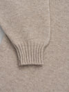 Womens Varikino V-Neck Cashmere Knitted Sweater Natural Melange | Begg x Co