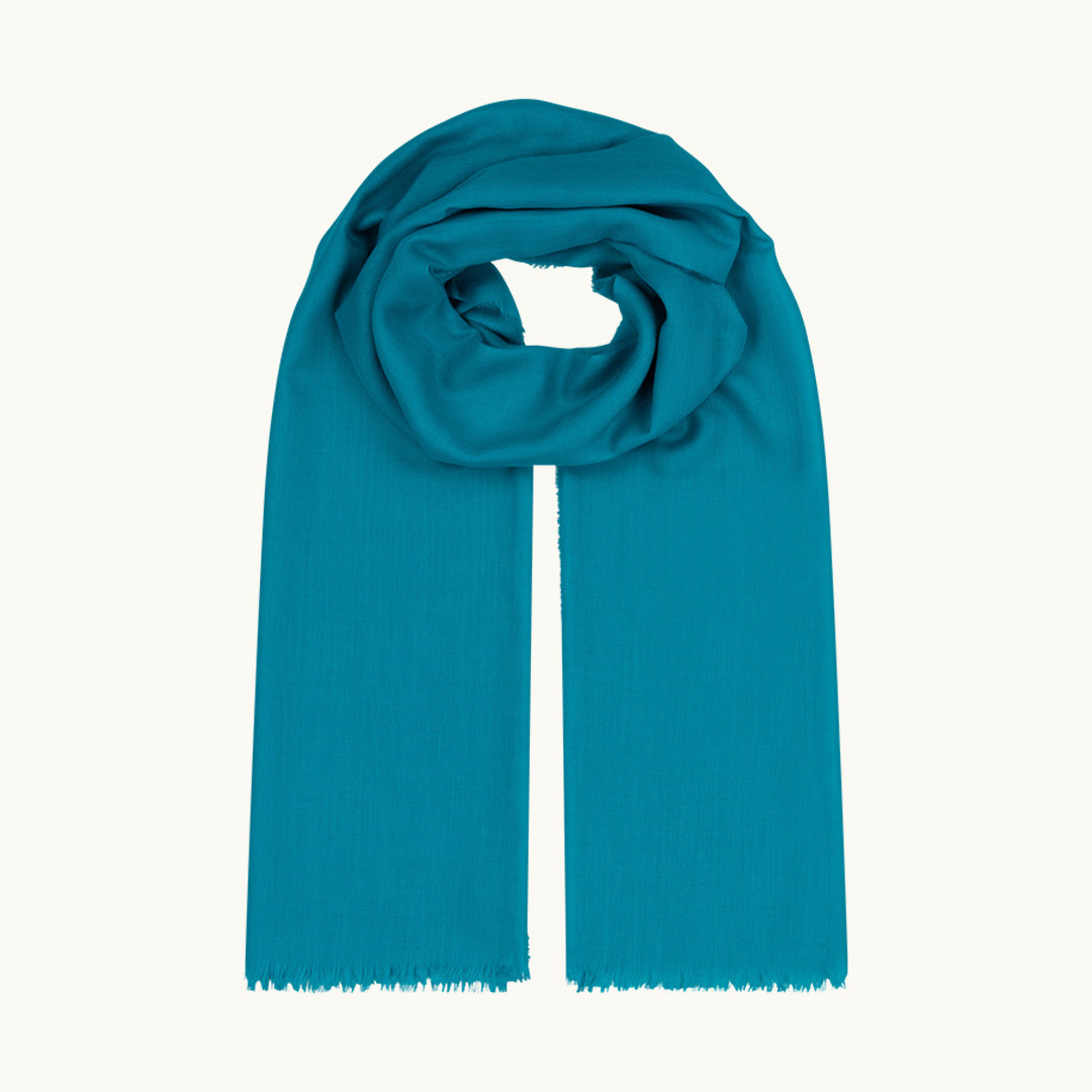 Wispy Solid Womens Superfine Cashmere Scarf Black - Begg x Co