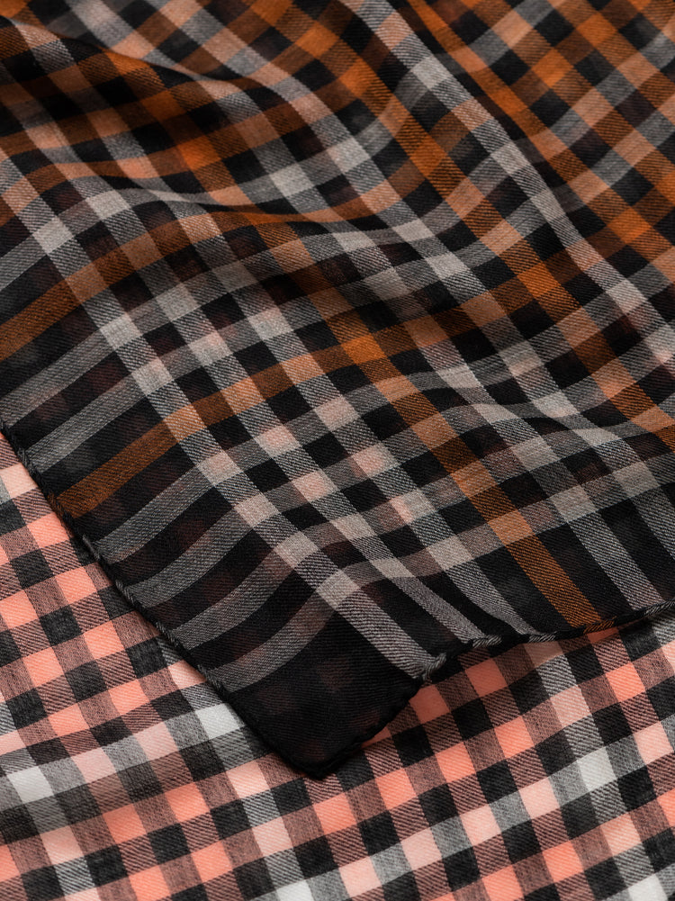 Women's Wispy Britten Square Cashmere Scarf Rust | Begg x Co