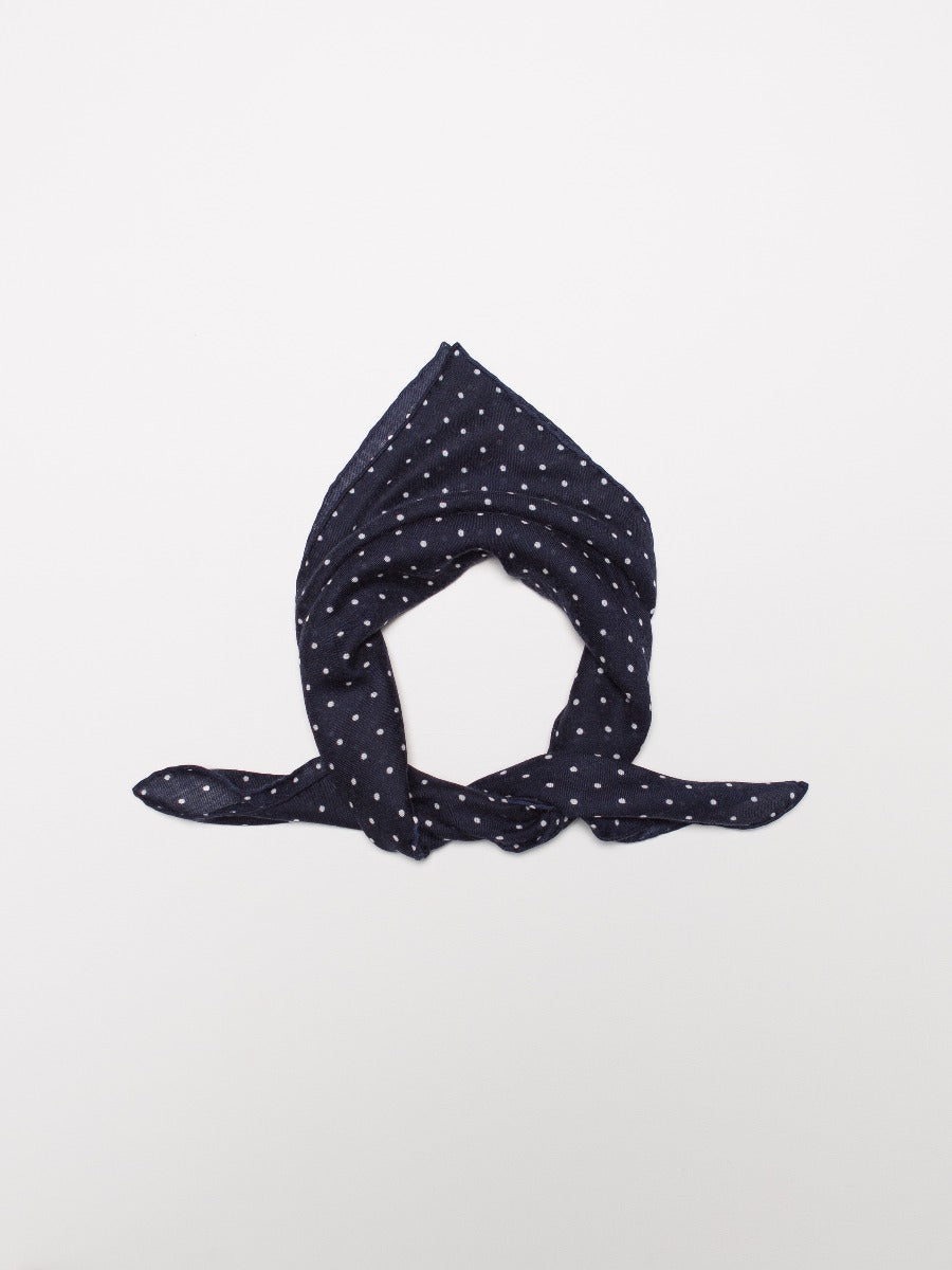 Lightweight Wispy Hanover Cashmere Scarf in Navy White | Begg x Co